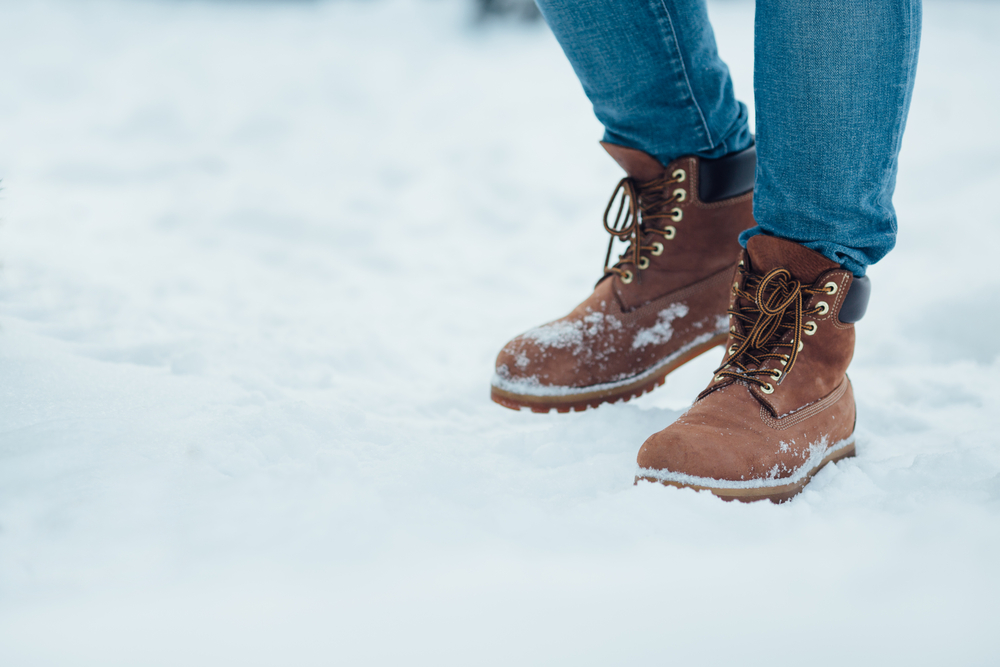 Zapatos De Invierno Para Hombres Impermeable al aire libre Botas Zapatillas De Piel Forrada De Polar Térmico Nieve